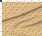 Dog Beach Surf Dog Yellow Costal Funny Cartoon Star Sand Small Scale Custom Printed Fabric by Spoonflower Various Fabrics by the Yard or Fat Quarter